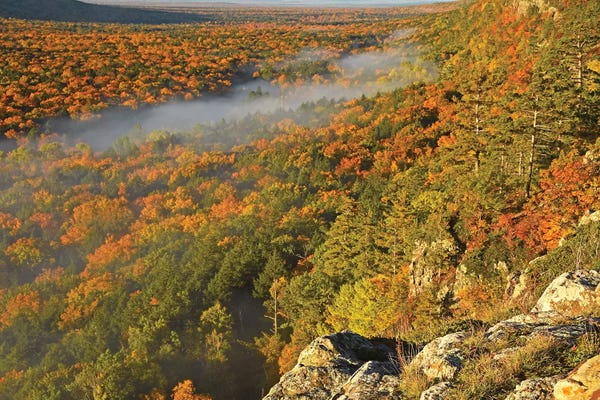 Brian Wolf: Autumn Colors At Lake Of The Clouds by Brian Wolf