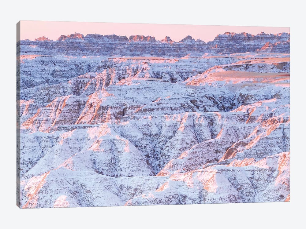 Snow on the Badlands by Brian Wolf 1-piece Art Print