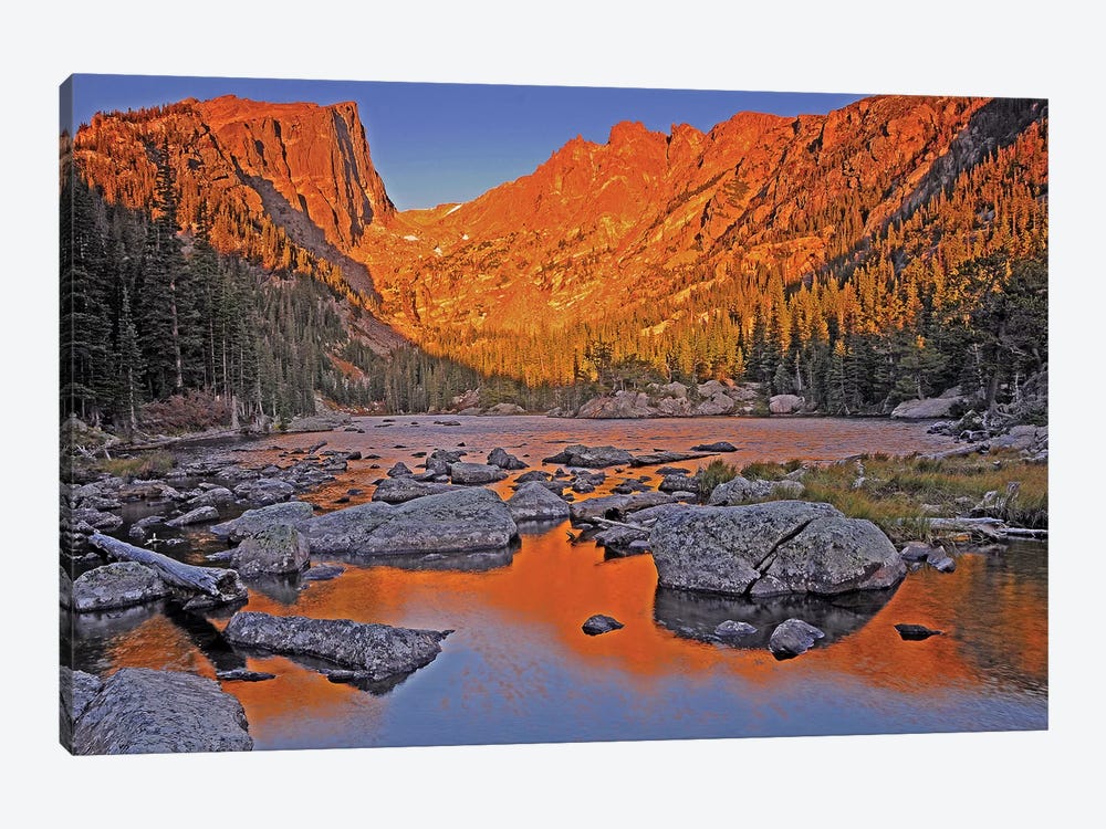 Sunrise On Dream Lake by Brian Wolf 1-piece Canvas Print