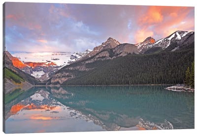 Sunrise on Lake Louise Canvas Art Print - Brian Wolf