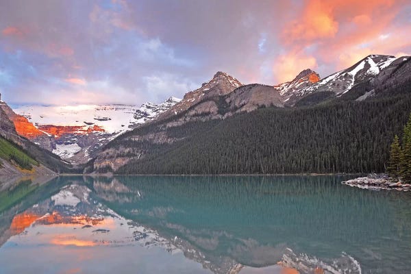 Alberta: Sunrise on Lake Louise by Brian Wolf