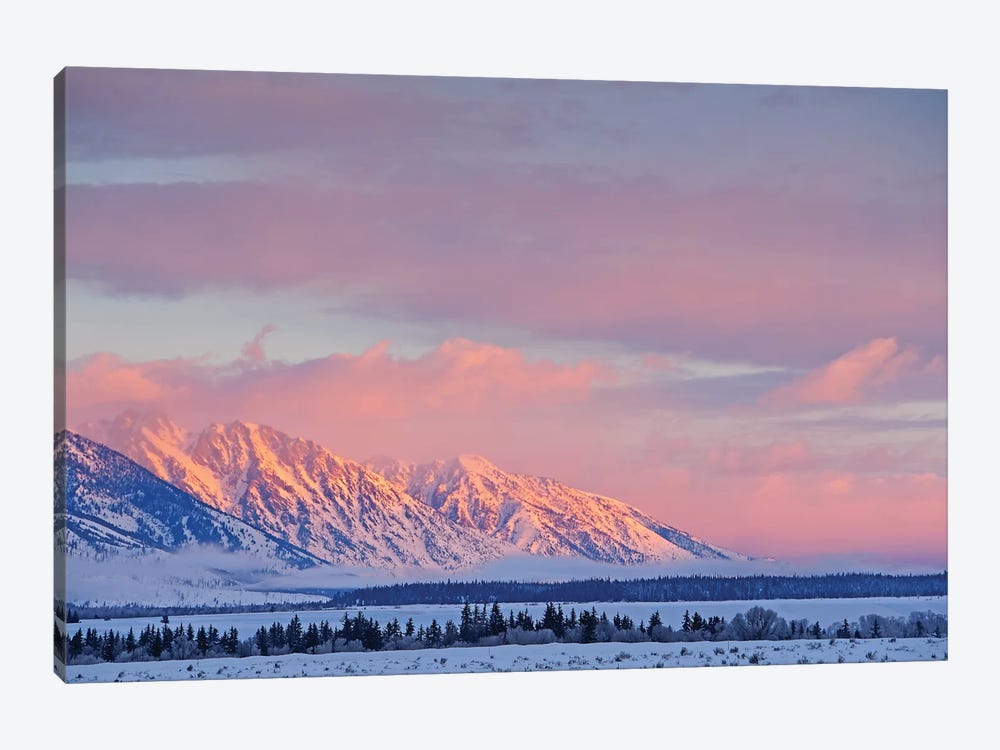 Sunrise On The Teton Range by Brian Wolf 1-piece Canvas Art