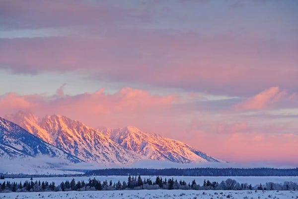 Wyoming: Sunrise On The Teton Range by Brian Wolf