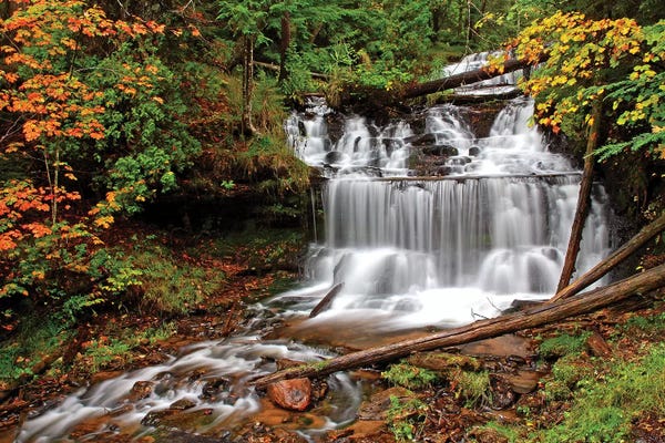 Michigan: Wagner Falls by Brian Wolf