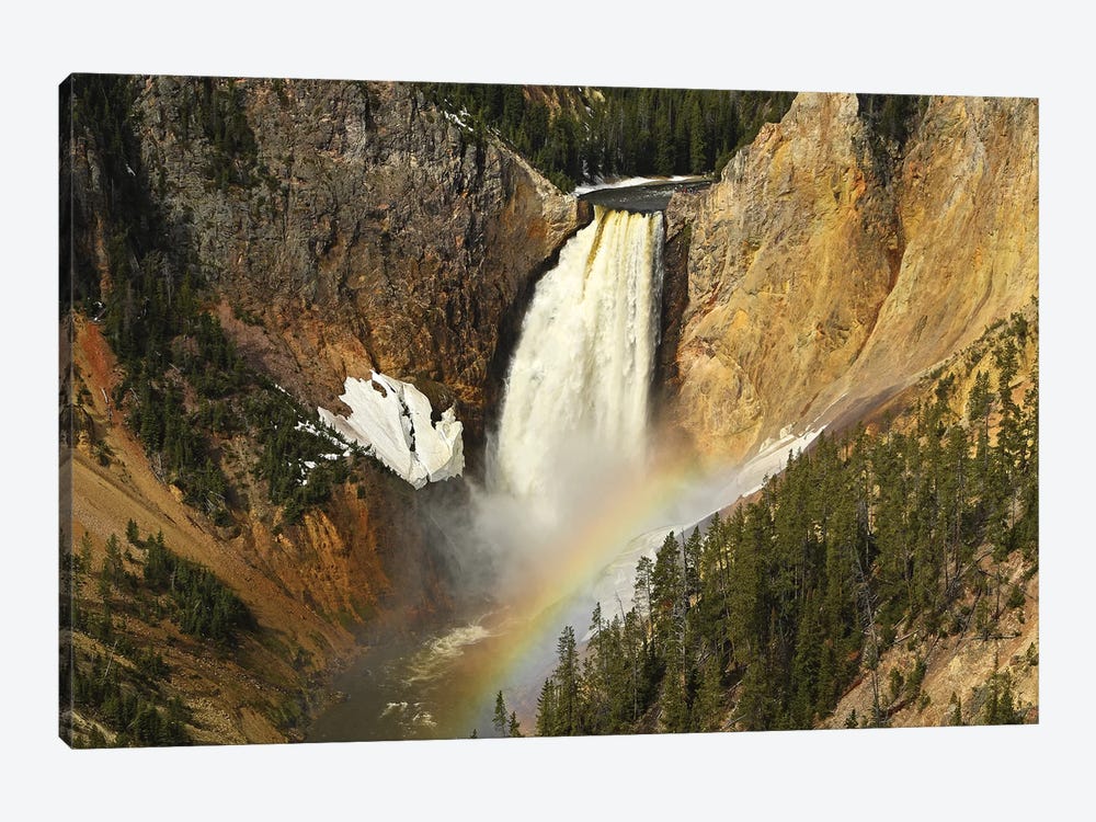 Waterfall and Rainbow by Brian Wolf 1-piece Canvas Wall Art