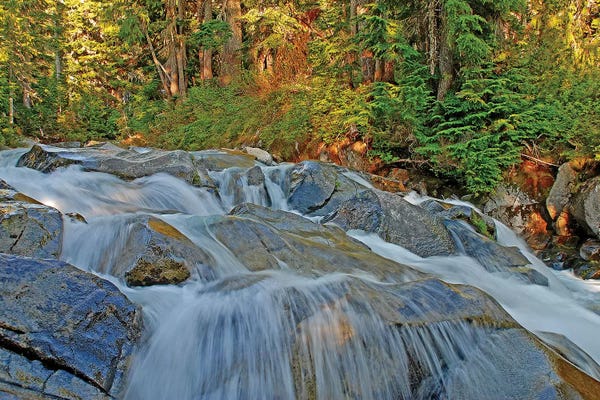Brian Wolf: Waterfalls at Mount Rainier by Brian Wolf