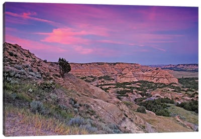 Badlands Sunset Canvas Art Print - South Dakota Art