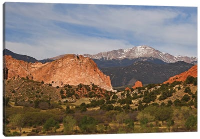 Pike's Peak And Garden Of The Gods Canvas Art Print - Brian Wolf