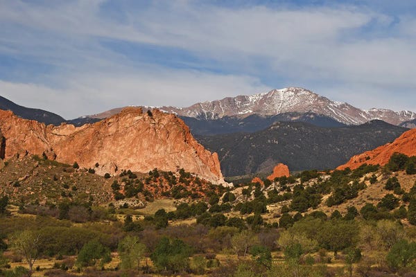 Brian Wolf: Pike's Peak And Garden Of The Gods by Brian Wolf