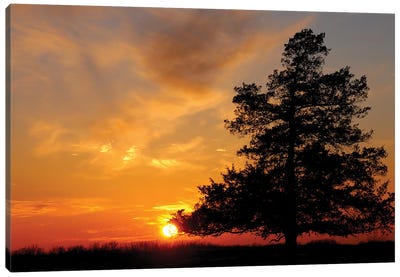 Missouri Sunset Canvas Art Print - Brian Wolf