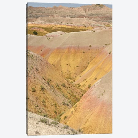 Yellow Mounds Vertical Canvas Print #BWF627} by Brian Wolf Art Print