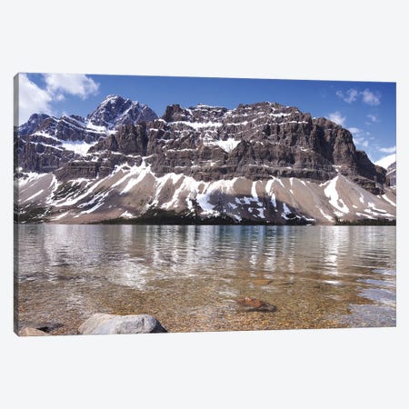 Bow Lake and Crowfoot Mountain Canvas Print #BWF63} by Brian Wolf Art Print
