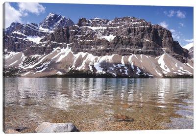 Bow Lake and Crowfoot Mountain Canvas Art Print