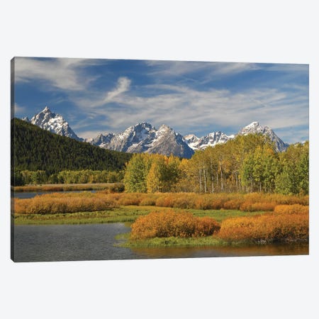 Oxbow Bend - Grand Tetons Canvas Print #BWF688} by Brian Wolf Canvas Wall Art