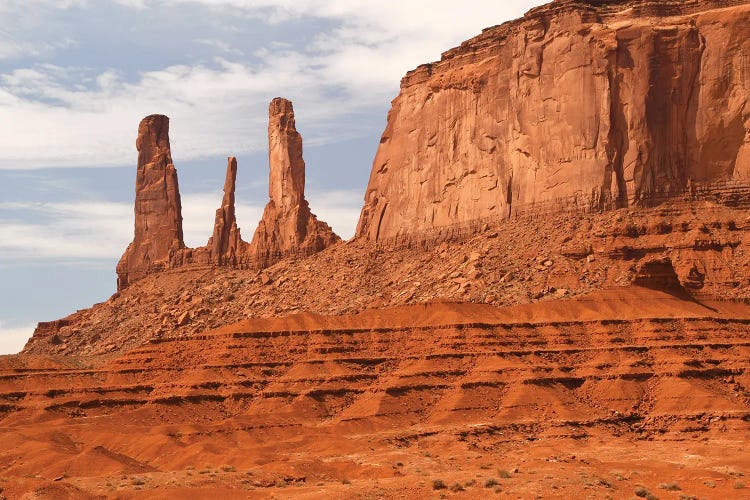 The Three Sisters - Monument Valley by Brian Wolf wall art