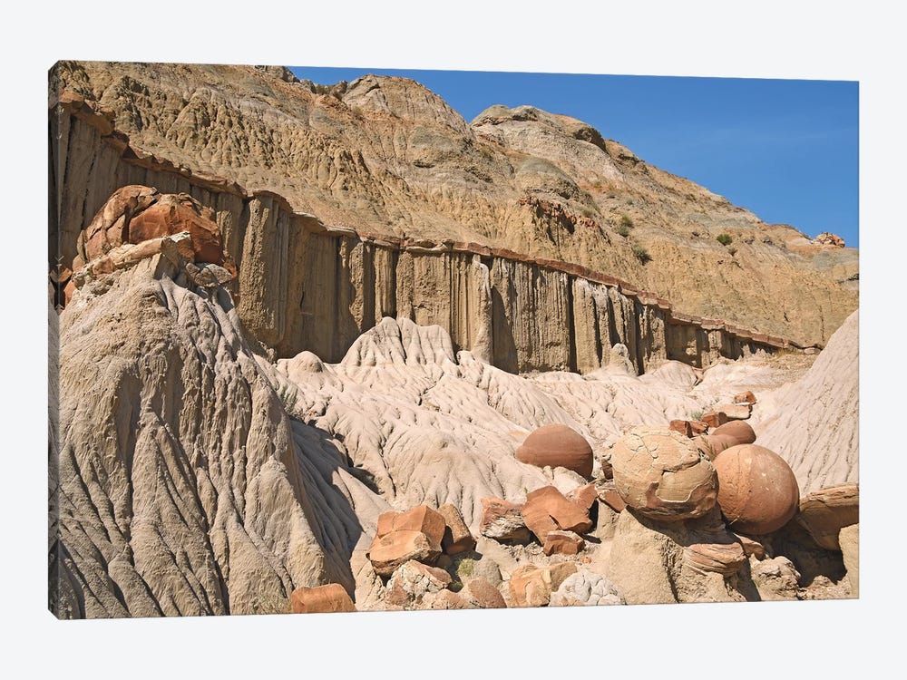 Cannonball Concretions - Theodore Roosevelt National Park by Brian Wolf 1-piece Art Print