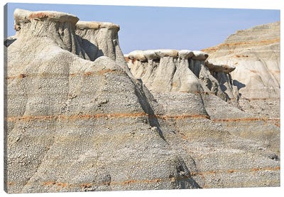 Cap Rocks At Theodore Roosevelt National Park Canvas Art Print - North Dakota Art