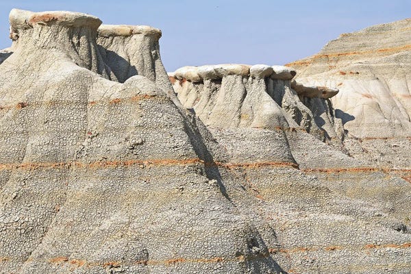 North Dakota: Cap Rocks At Theodore Roosevelt National Park by Brian Wolf