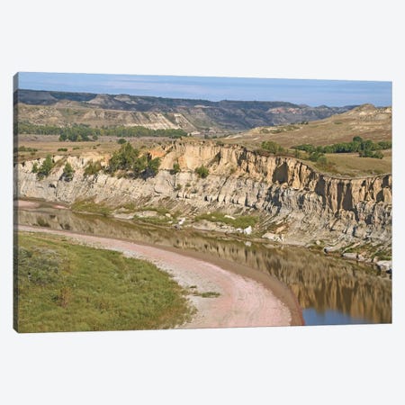 River Bend At Theodore Roosevelt National Park Canvas Print #BWF859} by Brian Wolf Canvas Print