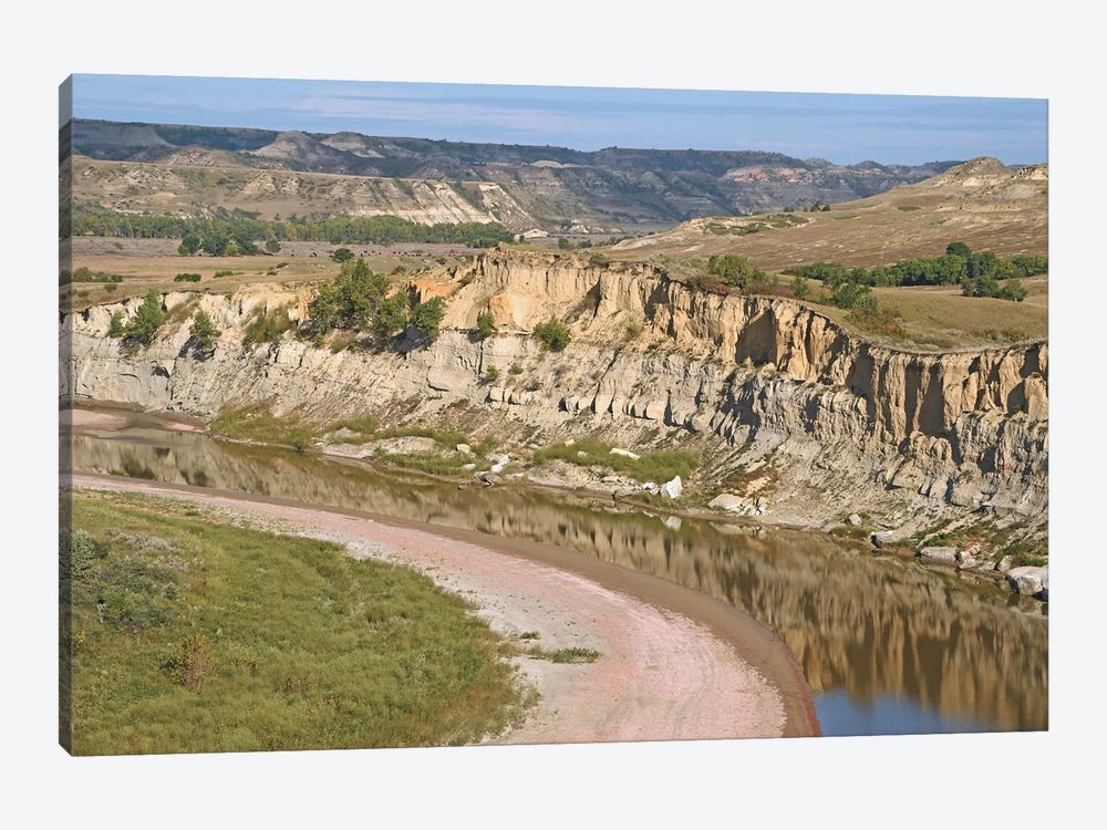 River Bend At Theodore Roosevelt National Park by Brian Wolf 1-piece Canvas Artwork