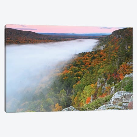 Clouds Over Lake Of The Clouds Canvas Print #BWF85} by Brian Wolf Canvas Artwork