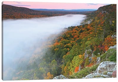 Clouds Over Lake Of The Clouds Canvas Art Print - Brian Wolf