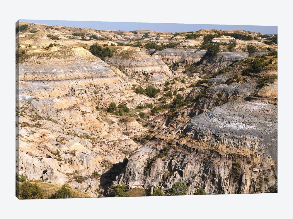 Bentonite Clay At Theodore Roosevelt National Park by Brian Wolf 1-piece Canvas Artwork
