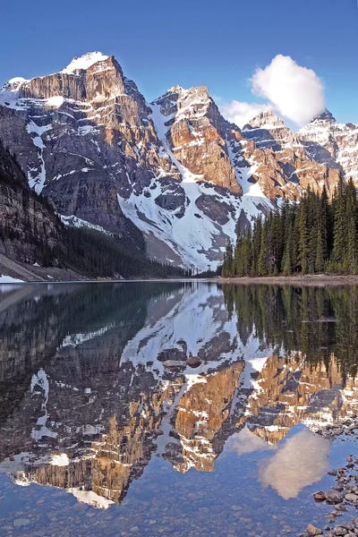 Snowy Mountains: Clouds Over Moraine Lake by Brian Wolf