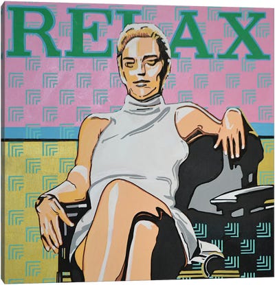 Relax Sharon Canvas Art Print - T Brown Art