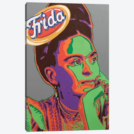 Frida Canvas Print #BWN3} by T Brown Art Canvas Print