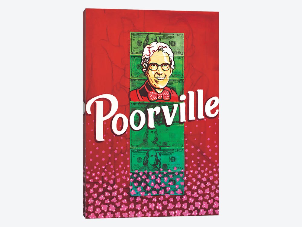 Poorville by T Brown Art 1-piece Canvas Artwork