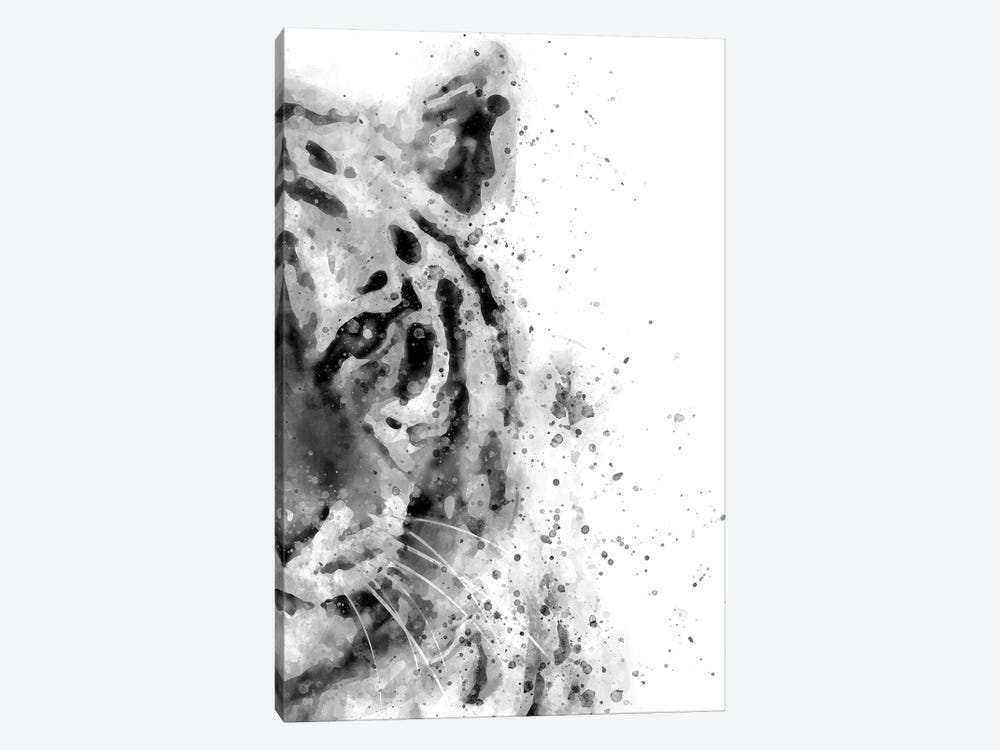 Tiger At Attention by Brandon Wong 1-piece Canvas Artwork