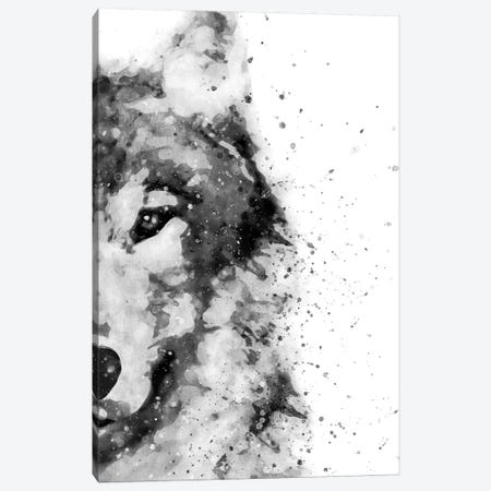 Wolf At Attention Canvas Print #BWO14} by Brandon Wong Canvas Wall Art