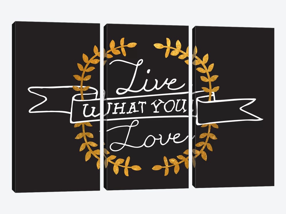 Live What You Love IV 3-piece Canvas Wall Art