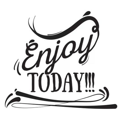 Enjoy Today I by 5by5collective canvas print