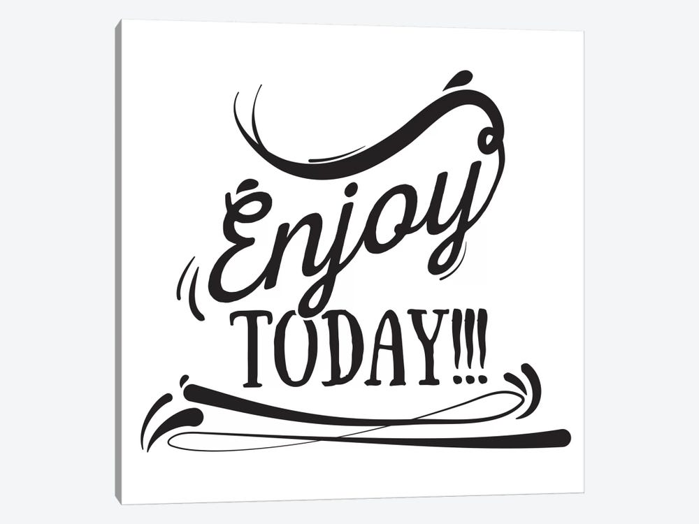 Enjoy Today I by 5by5collective 1-piece Canvas Wall Art