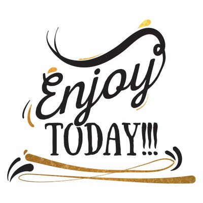 Enjoy Today III by 5by5collective canvas print