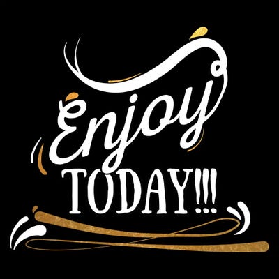 Enjoy Today IV by 5by5collective canvas print