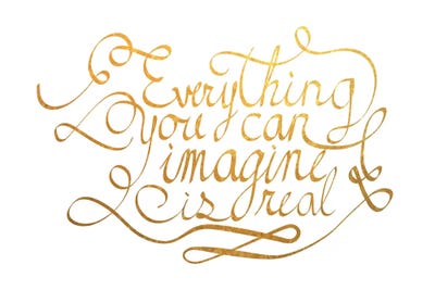 Everything You Can Imagine III by 5by5collective framed canvas print