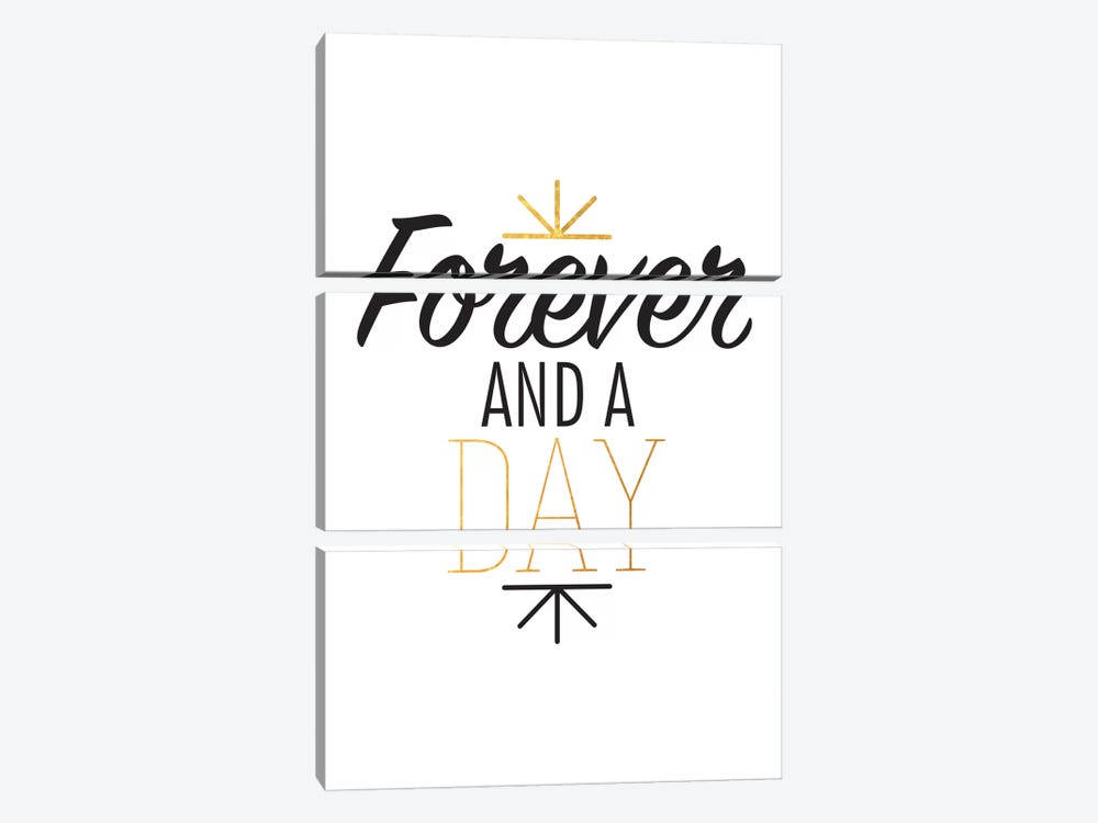 Forever And A Day III by 5by5collective 3-piece Canvas Print