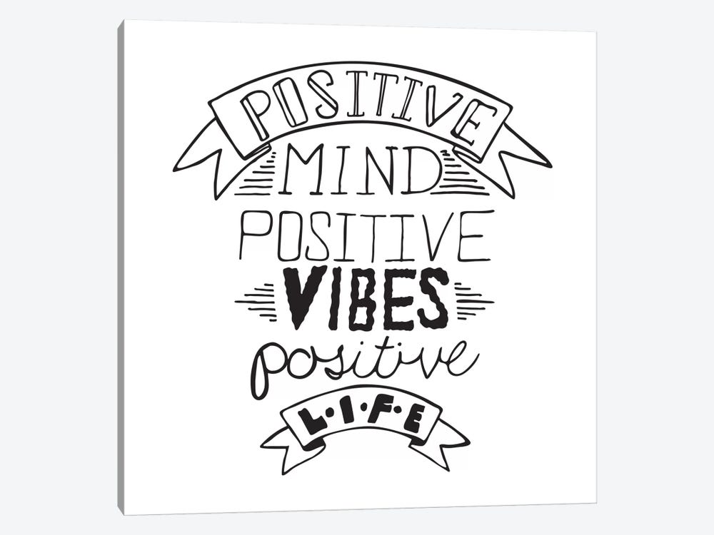 Positive Life I by 5by5collective 1-piece Canvas Print