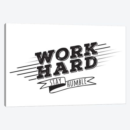 Work Hard I Canvas Print #BWQ44} by 5by5collective Canvas Art Print