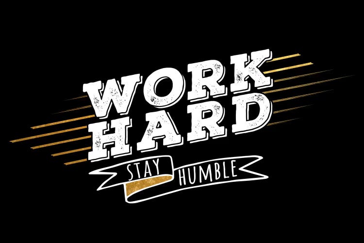Work Hard IV by 5by5collective wall art