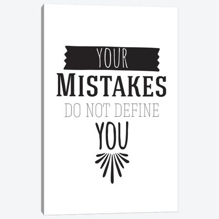 Your Mistakes I Canvas Print #BWQ48} by 5by5collective Canvas Artwork