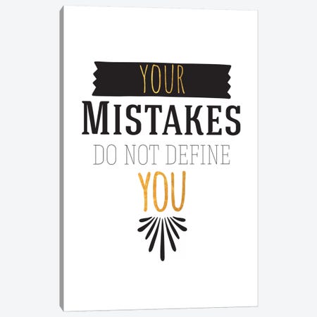 Your Mistakes III Canvas Print #BWQ50} by 5by5collective Art Print