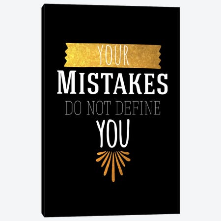 Your Mistakes IV Canvas Print #BWQ51} by 5by5collective Art Print