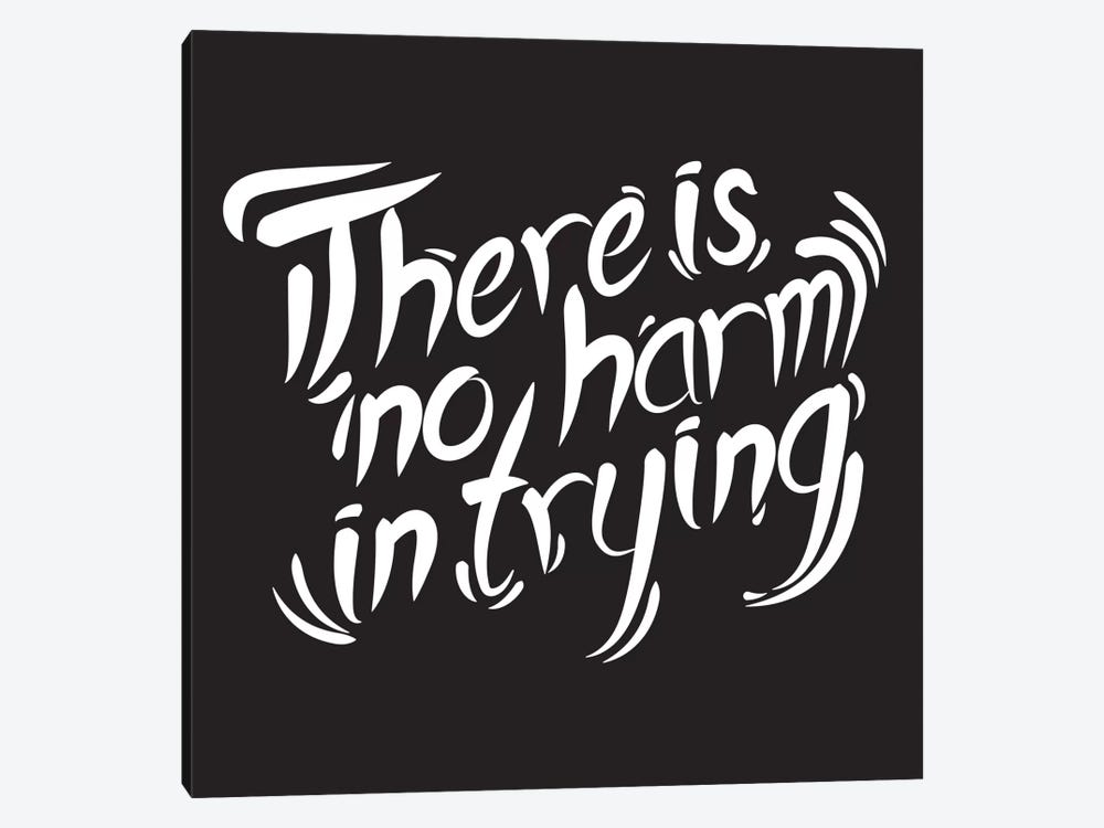 No Harm In Trying I by 5by5collective 1-piece Art Print
