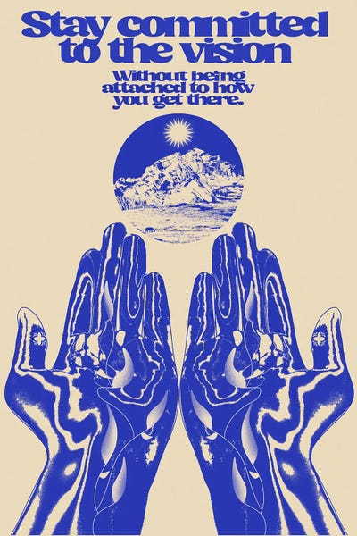 Stay Committed by Bestworld by Sierra Kaylen art print