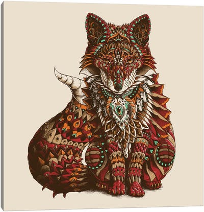 Red Fox In Color I Canvas Art Print - Fox Art