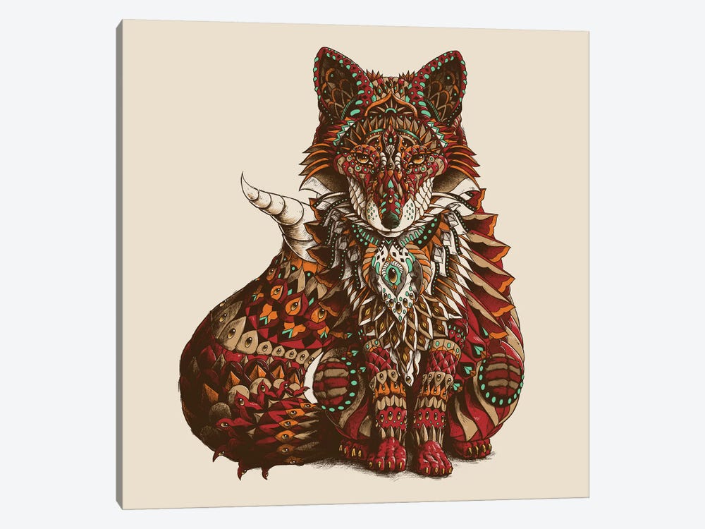Red Fox In Color I by Bioworkz 1-piece Canvas Wall Art
